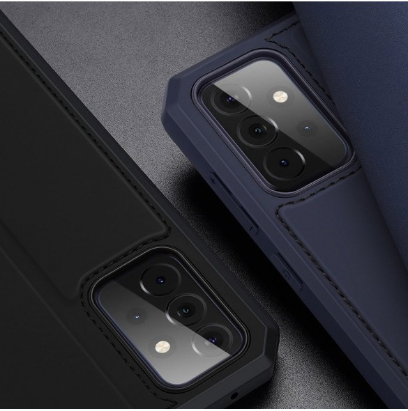 DUX DUCIS Skin X Bokhylla typ fodral för Samsung Galaxy A72 4G blå