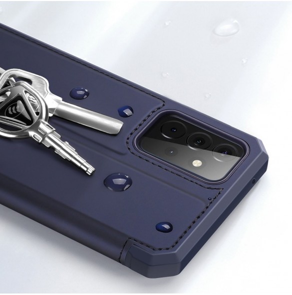 DUX DUCIS Skin X Bokhylla typ fodral för Samsung Galaxy A72 4G blå