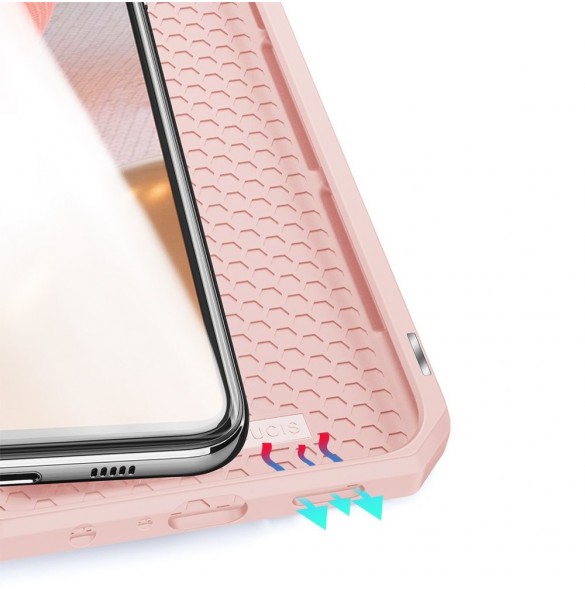 DUX DUCIS Skin X Bokhylla typ fodral för Samsung Galaxy A72 4G rosa