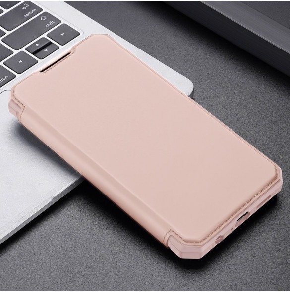DUX DUCIS Skin X Bokhylla typ fodral för Samsung Galaxy A72 4G rosa