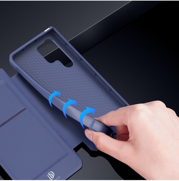 DUX DUCIS Skin X hölsterfodral till Samsung Galaxy S22 Ultra blå