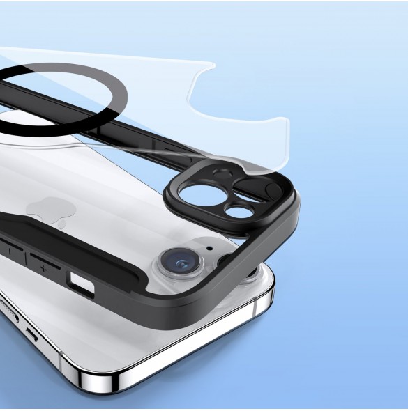 Dux Ducis Skin X Pro Fodral iPhone 14 Plus Magnetic MagSafe Flip Fodral Svart