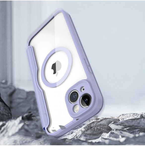 Dux Ducis Skin X Pro Fodral iPhone 14 Plus Magnetic MagSafe Flip Fodral Lila