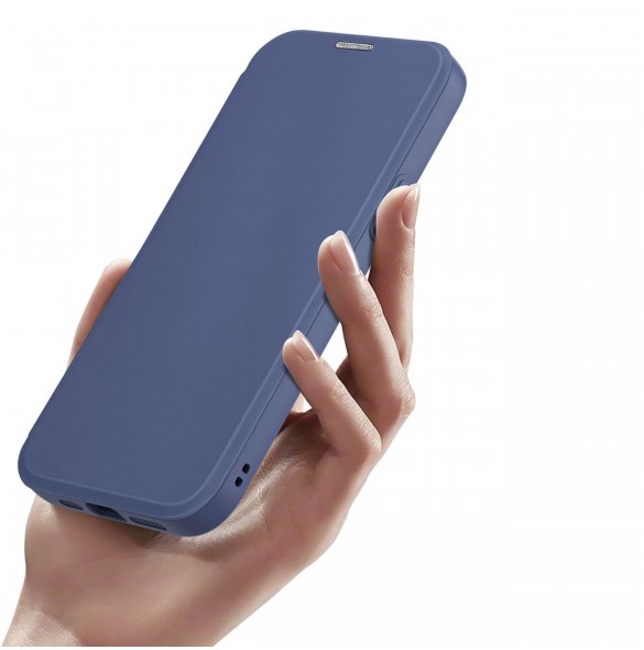Dux Ducis Skin X Pro Magnetic Flip MagSafe Fodral iPhone 15 - Blå