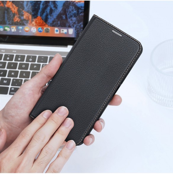 Dux Ducis Skin X2 Fodral För Xiaomi Redmi Note 12 5G / Poco X5 5G Cover Flip Plånboksställ Svart