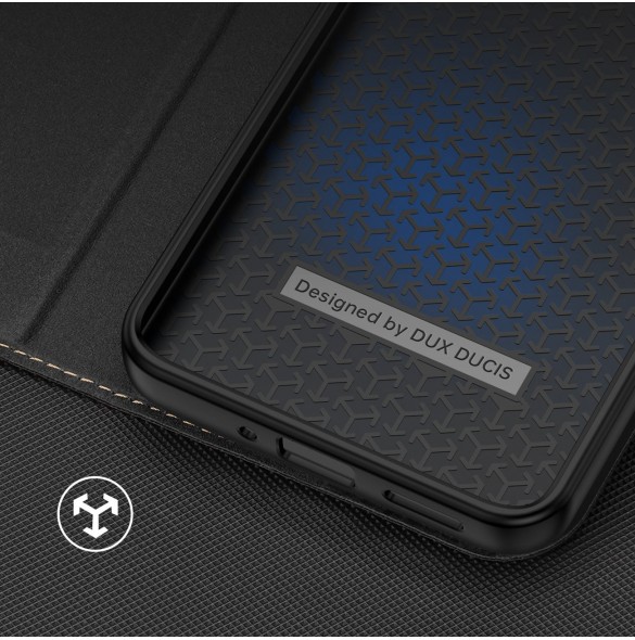 Dux Ducis Skin X2 Fodral För Xiaomi Redmi Note 12 5G / Poco X5 5G Cover Flip Plånboksställ Svart