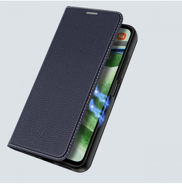 Dux Ducis Skin X2 Fodral För Xiaomi Redmi Note 12 5G / Poco X5 5G Cover Flip Plånboksställ Blå