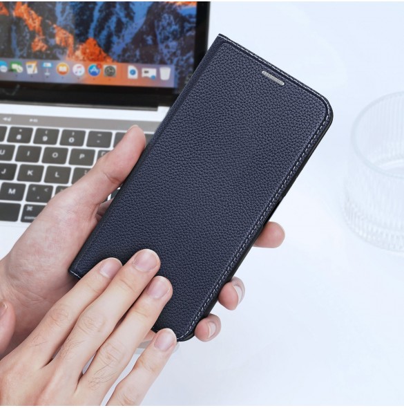 Dux Ducis Skin X2 Fodral För Xiaomi Redmi Note 12 5G / Poco X5 5G Cover Flip Plånboksställ Blå