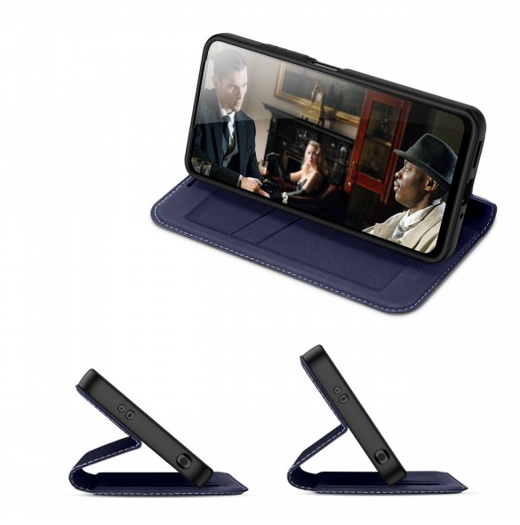 Dux Ducis Skin X2 Fodral För Xiaomi Redmi Note 12 5G / Poco X5 5G Cover Flip Plånboksställ Blå