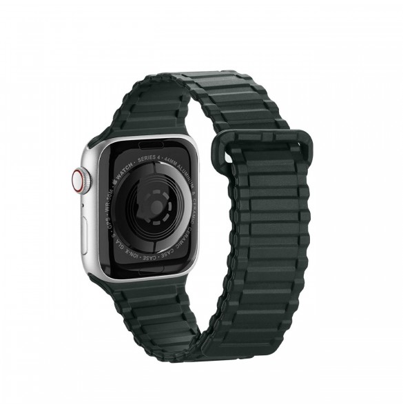Dux Ducis Strap (Armor Version) Apple Watch SE-rem, 9, 8, 7, 6, 5, 4, 3, 2, 1 (41, 40, 38 mm) magnetiskt silikonarmband grönt