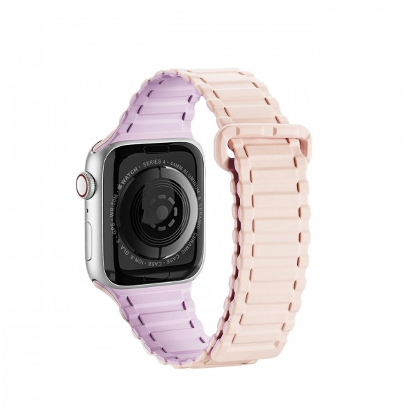 Dux Ducis Strap (Armor Version) Apple Watch Ultra, SE, 9, 8, 7, 6, 5, 4, 3, 2, 1 (49, 45, 44, 42 mm) Silikonmagnetarmband Ros
