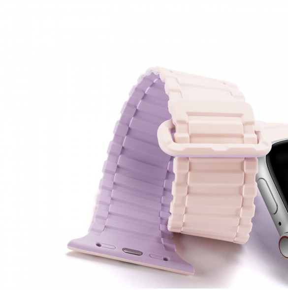 Dux Ducis Strap (Armor Version) Apple Watch Ultra, SE, 9, 8, 7, 6, 5, 4, 3, 2, 1 (49, 45, 44, 42 mm) Silikonmagnetarmband Ros
