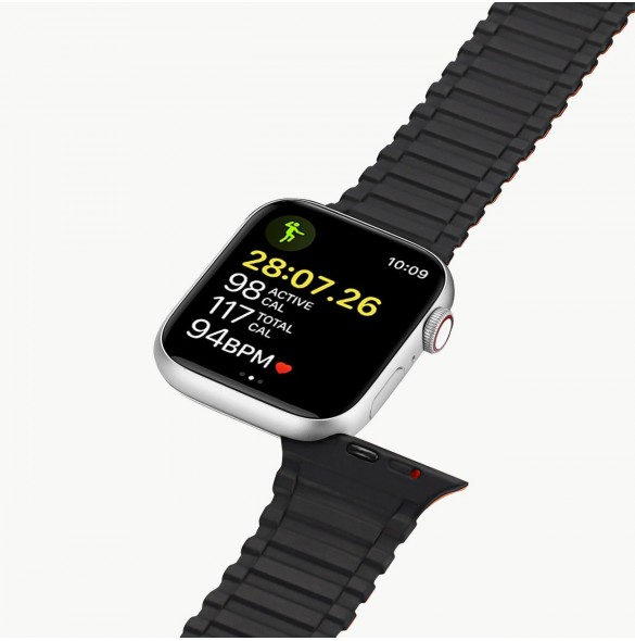 Dux Ducis Strap (Armor Version) Armband Apple Watch Ultra, SE, 9, 8, 7, 6, 5, 4, 3, 2, 1 (49, 45, 44, 42 mm) Silikonmagnetarm