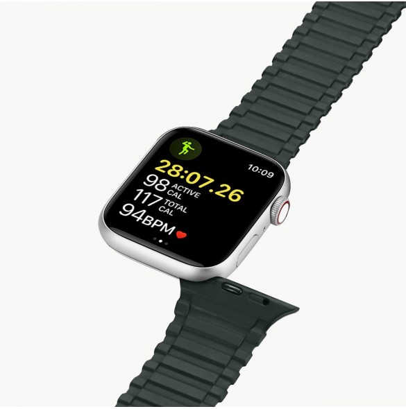 Dux Ducis Strap (Armor Version) rem Apple Watch Ultra, SE, 9, 8, 7, 6, 5, 4, 3, 2, 1 (49, 45, 44, 42 mm) magnetiskt silikonar