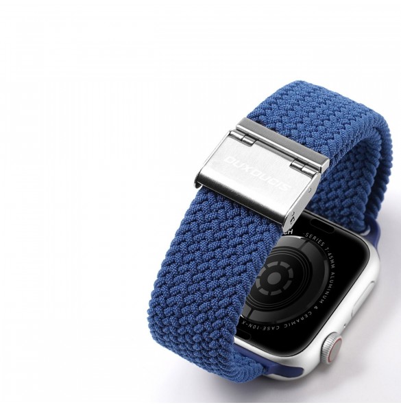 Dux Ducis-rem (Mixture II-version) Apple Watch Ultra, SE, 9, 8, 7, 6, 5, 4, 3, 2, 1 (49, 45, 44, 42 mm) flätat bandarmband bl