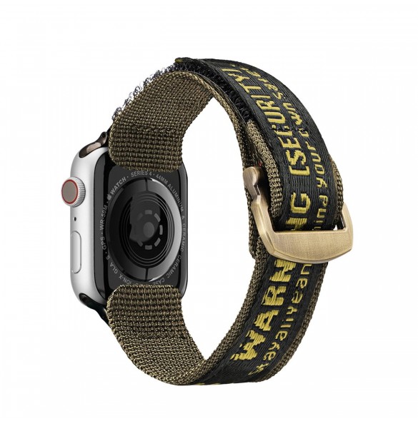 Dux Ducis-rem (utomhusversion) Apple Watch Ultra-rem, SE, 9, 8, 7, 6, 5, 4, 3, 2, 1 (49, 45, 44, 42 mm) gult armband med nylo