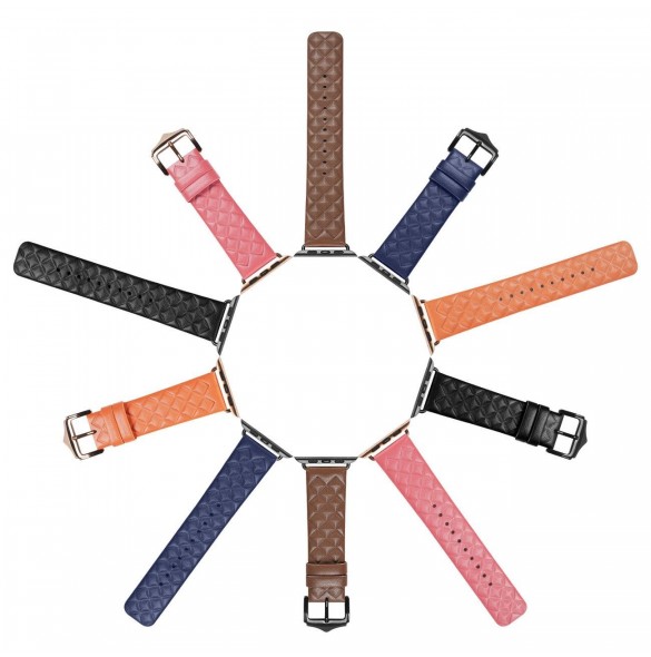 Dux Ducis Armband Läderklocka 7 Band 7/6/5/4/3/2 / SE (41/40 / 38mm) Armband Armband Äkta Läder Armband Orange (Enland Versio