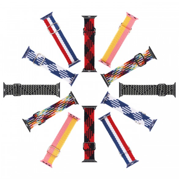Dux Ducis Strap Watch 7 Band 7/6/5/4/3/2 / SE (41/40 / 38mm) Armband Armband Armband Blå/Vit (blandningsversion)