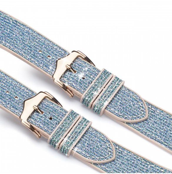 Dux Ducis Strap Watch 7 Band 7/6/5/4/3/2 / SE (45/44 / 42mm) Armband Armband Armband Blue (Sparkle Version)