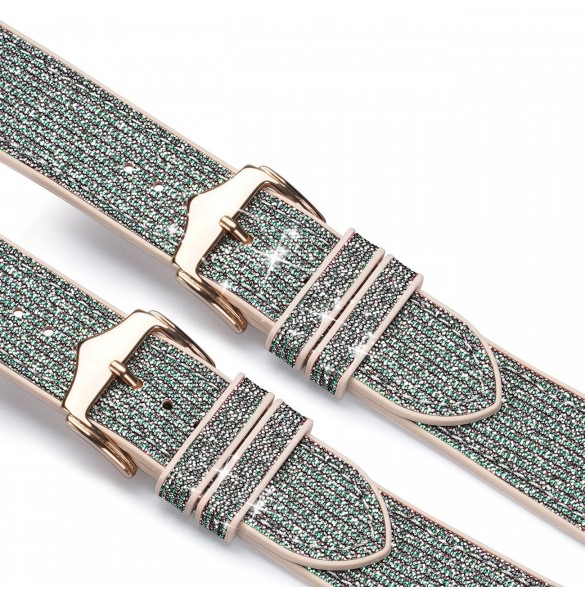 Dux Ducis Strap Watch 7 Band 7/6/5/4/3/2 / SE (45/44 / 42mm) Armband Armband Armband Grön (Sparkle Version)