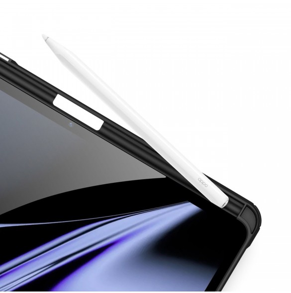 Dux Ducis Toby Armored Flip Smart Case för Oppo Pad med Stylus Hållare Svart