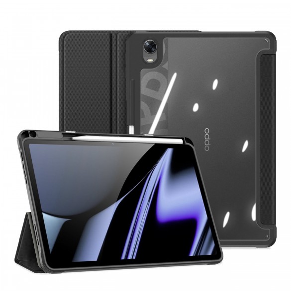 Dux Ducis Toby Armored Flip Smart Case för Oppo Pad med Stylus Hållare Svart