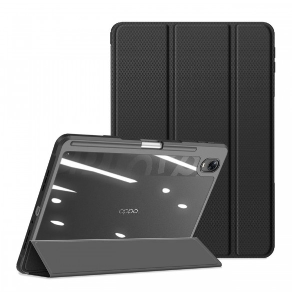 Dux Ducis Toby Armored Flip Smart Case för Oppo Pad med Stylus Hållare Svart