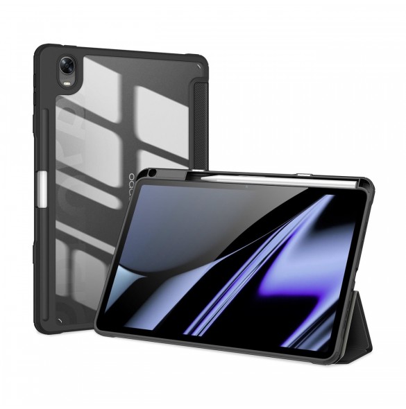 Dux Ducis Toby Armored Flip Smart Case för Oppo Pad med Stylus Hållare Svart