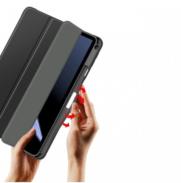 Dux Ducis Toby Armored Flip Smart Case för Oppo Pad med Stylus Hållare Svart