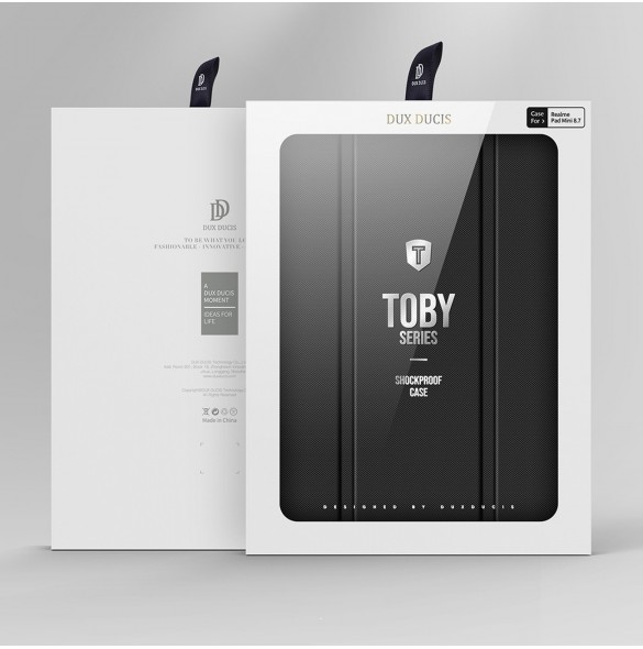 Dux Ducis Toby Armored Flip Smart Case för Realme Pad Mini svart
