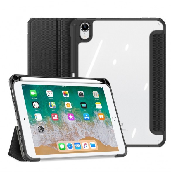 Dux Ducis Toby armored tuff Smart Cover för iPad mini 2021 med hållare för Apple Pencil svart