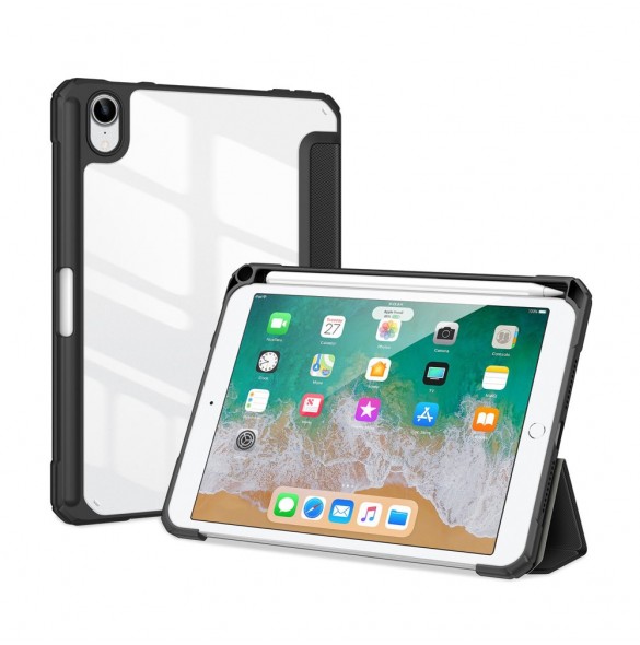 Dux Ducis Toby armored tuff Smart Cover för iPad mini 2021 med hållare för Apple Pencil svart
