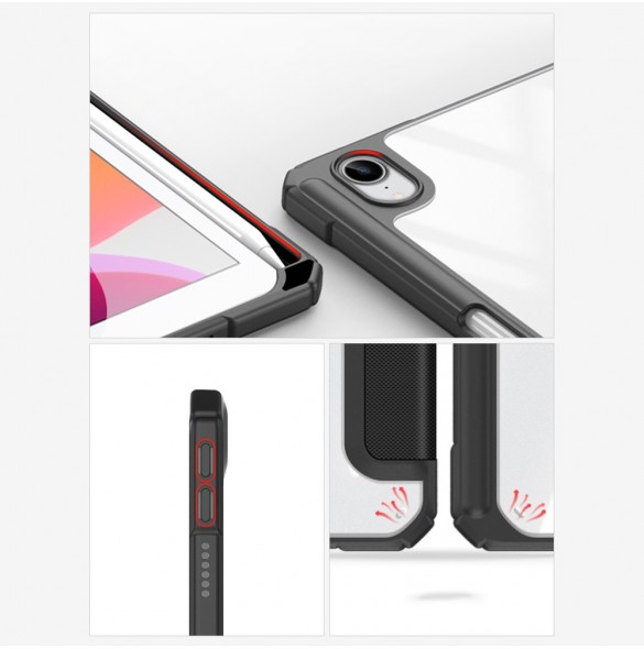 Dux Ducis Toby armored tuff Smart Cover för iPad mini 2021 med hållare för Apple Pencil svart