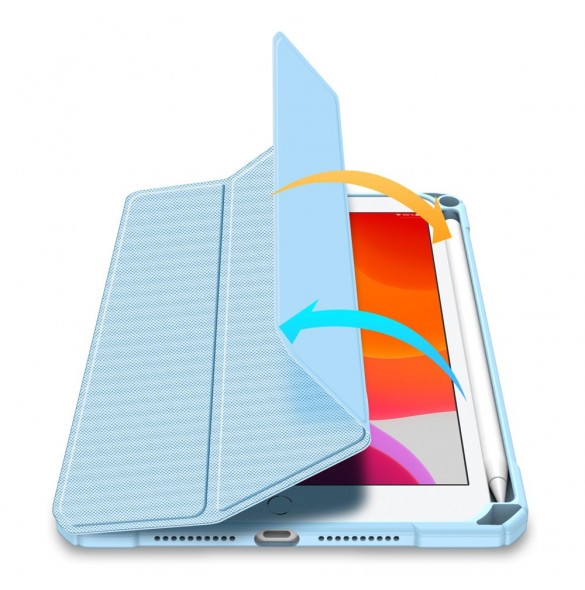 Dux Ducis Toby armored tuff Smart Cover för iPad mini 2021 med hållare för Apple Pencil blå