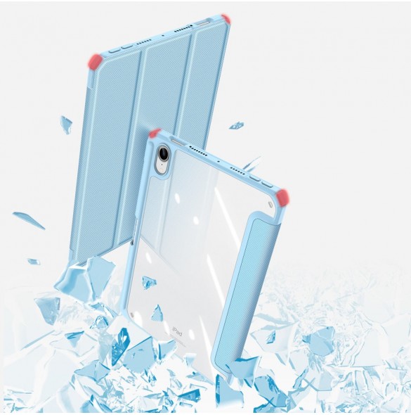 Dux Ducis Toby armored tuff Smart Cover för iPad mini 2021 med hållare för Apple Pencil blå