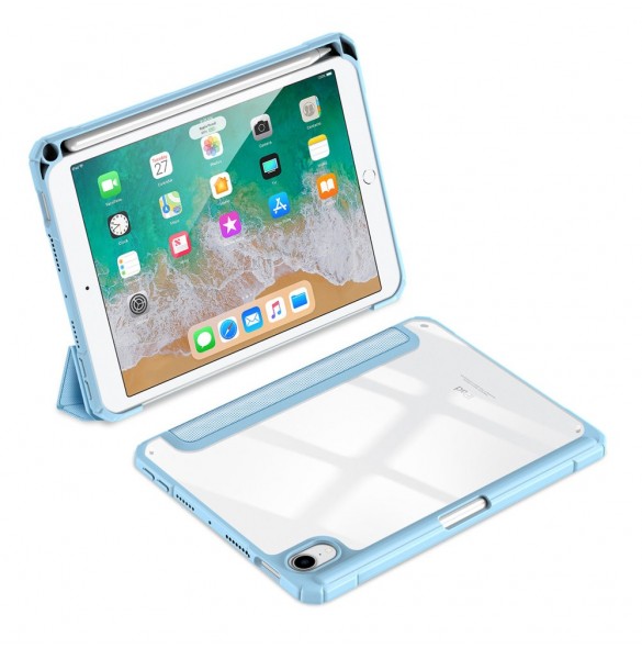 Dux Ducis Toby armored tuff Smart Cover för iPad mini 2021 med hållare för Apple Pencil blå