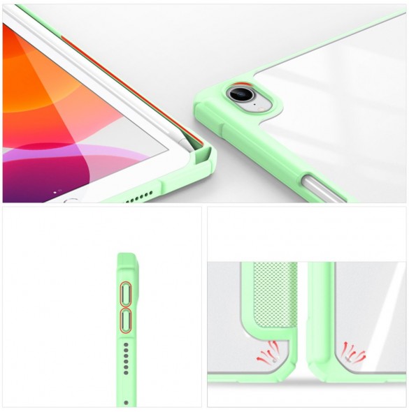 Dux Ducis Toby armored tuff Smart Cover för iPad mini 2021 med hållare för Apple Pencil grön