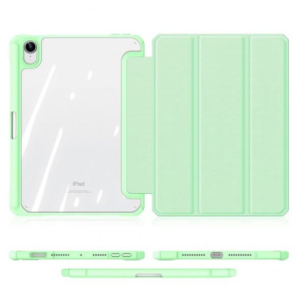 Dux Ducis Toby armored tuff Smart Cover för iPad mini 2021 med hållare för Apple Pencil grön