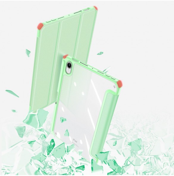 Dux Ducis Toby armored tuff Smart Cover för iPad mini 2021 med hållare för Apple Pencil grön