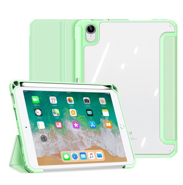 Dux Ducis Toby armored tuff Smart Cover för iPad mini 2021 med hållare för Apple Pencil grön