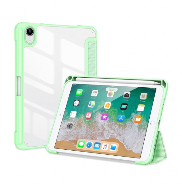 Dux Ducis Toby armored tuff Smart Cover för iPad mini 2021 med hållare för Apple Pencil grön