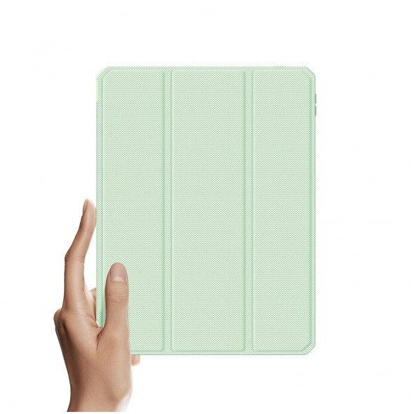 Dux Ducis Toby armored tough Smart Cover för iPad Pro 11'' 2021 med en hållare för Apple Pencil grön