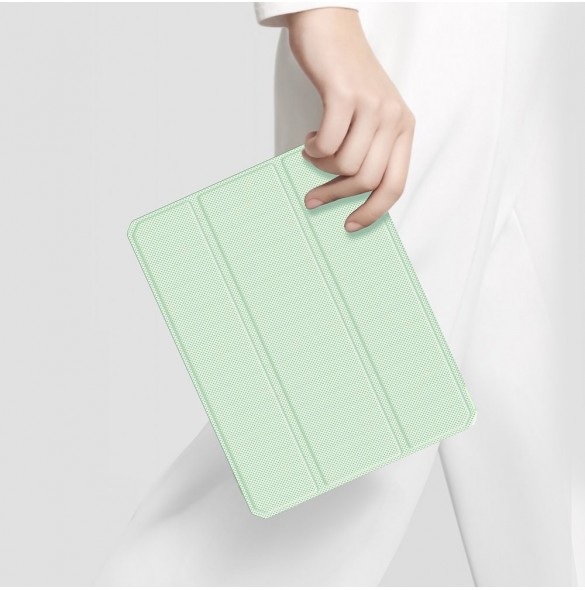 Dux Ducis Toby armored tough Smart Cover för iPad Pro 11'' 2021 med en hållare för Apple Pencil grön