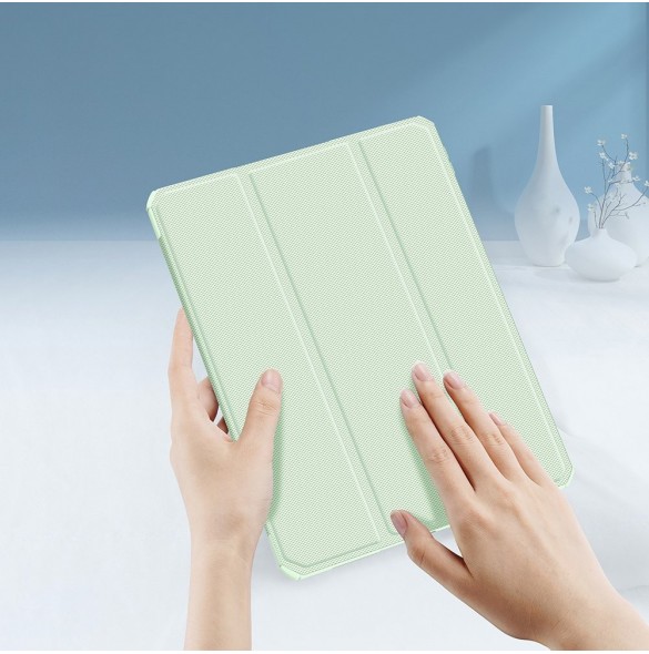 Dux Ducis Toby armored tough Smart Cover för iPad Pro 11'' 2021 med en hållare för Apple Pencil grön