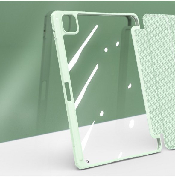 Dux Ducis Toby armored tough Smart Cover för iPad Pro 11'' 2021 med en hållare för Apple Pencil grön