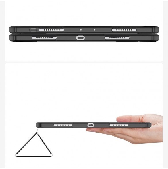 Dux Ducis Toby armored tough Smart Cover för iPad Pro 11'' 2021 med en hållare för Apple Pencil grön