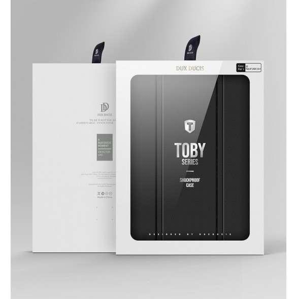 Dux Ducis Toby armored tough Smart Cover för Samsung Galaxy Tab A7 10,4'' 2020 med hållare för stylus penna svart