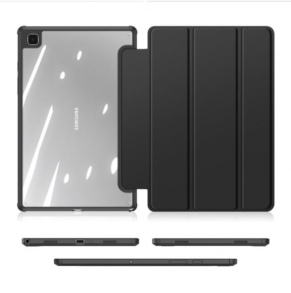 Dux Ducis Toby armored tough Smart Cover för Samsung Galaxy Tab A7 10,4'' 2020 med hållare för stylus penna svart