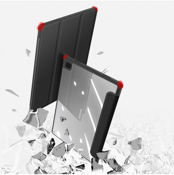Dux Ducis Toby armored tough Smart Cover för Samsung Galaxy Tab A7 10,4'' 2020 med hållare för stylus penna svart