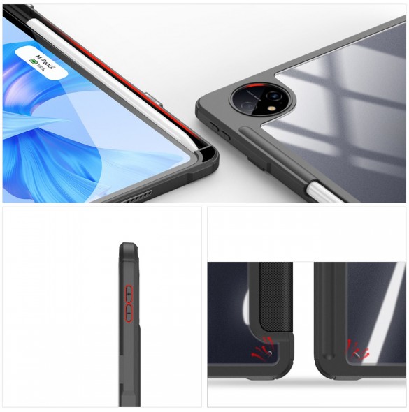 Dux Ducis Toby Fodral för Huawei MatePad Pro 11'' (2022) Fodral med S Pen Smart Cover Stativ Svart